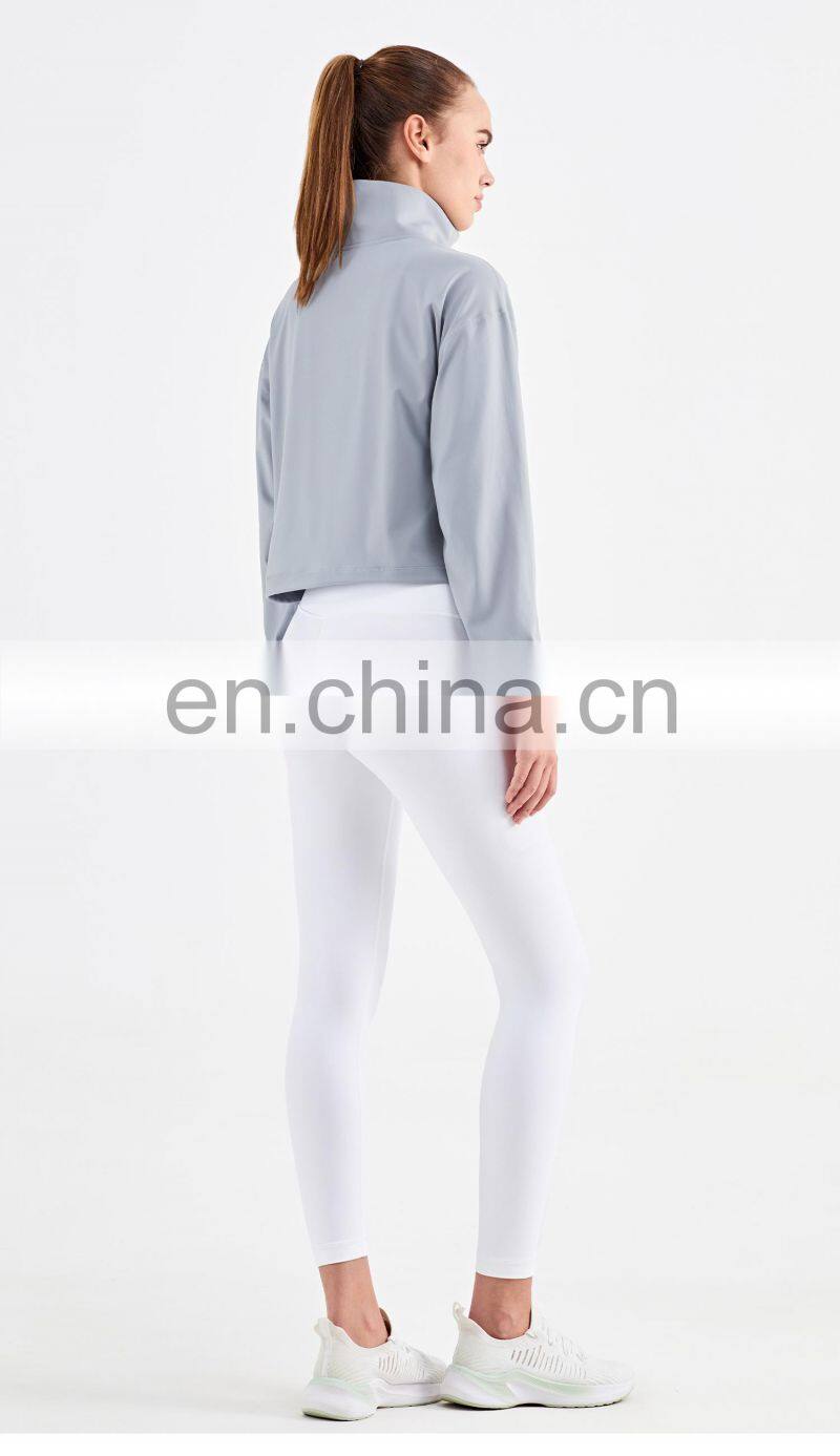Autumn New High Standard Zipper Yoga Top Outdoor 240g Gym Jacket Casual Fitness Sports Suit