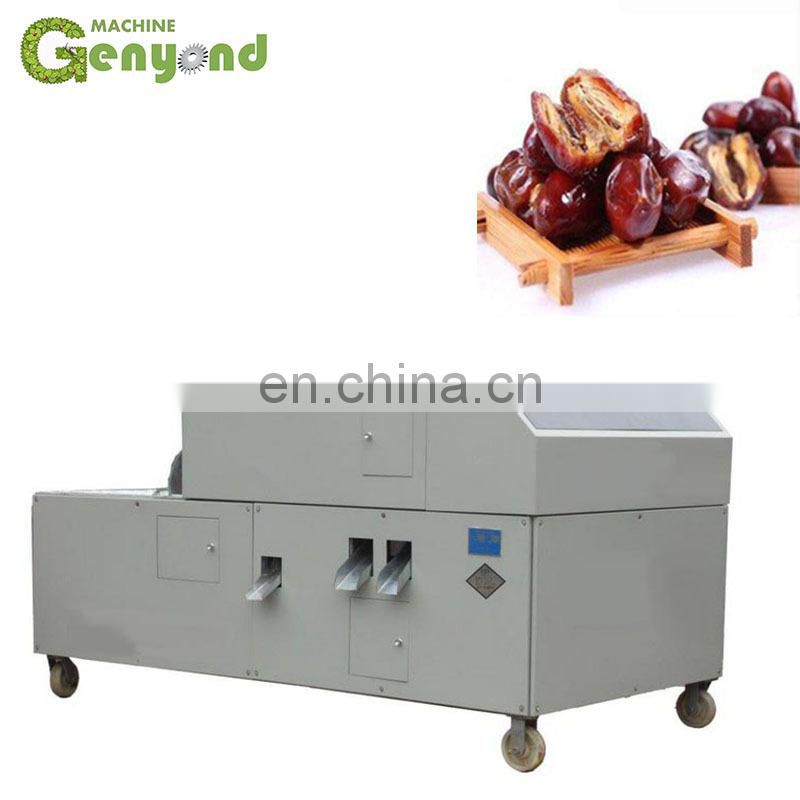 Small electric jujube seed removing machine with side half cutting for putting walnuts