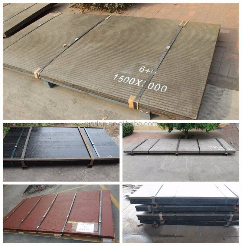 high wear resist overlaying hardfacing steel plate liner
