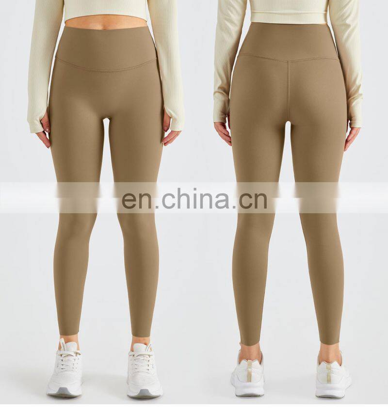 One Size Fits All Yoga Workout Leggings Custom Women Fitness Four Way Stretch Sports Pants