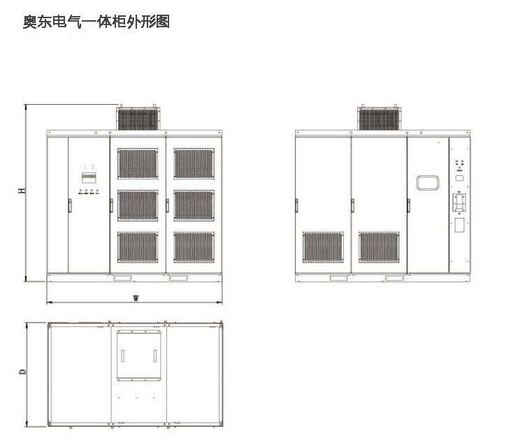 一体柜外形图