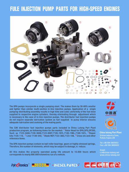 China-Lutong Spare Parts for DPA Injection Pumps