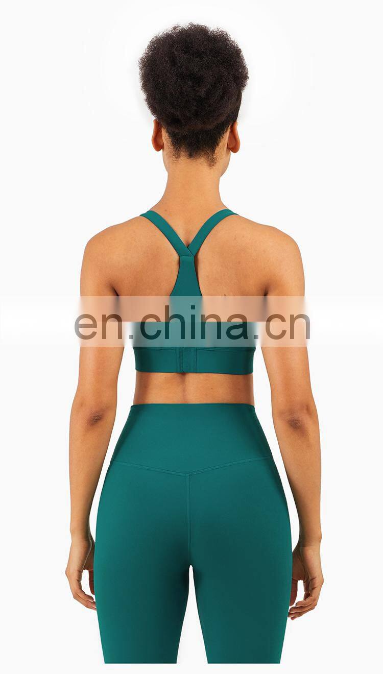 2022 Hot Sale Plus Size Women Hallow Out Back Sexy Sports Bra Custom Top Fitness