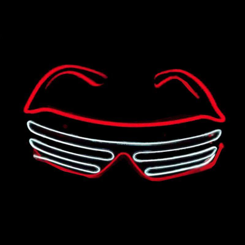 Mix Neon Colors LED Shutter Glasses Party Light up LED Sunglasses Shutter