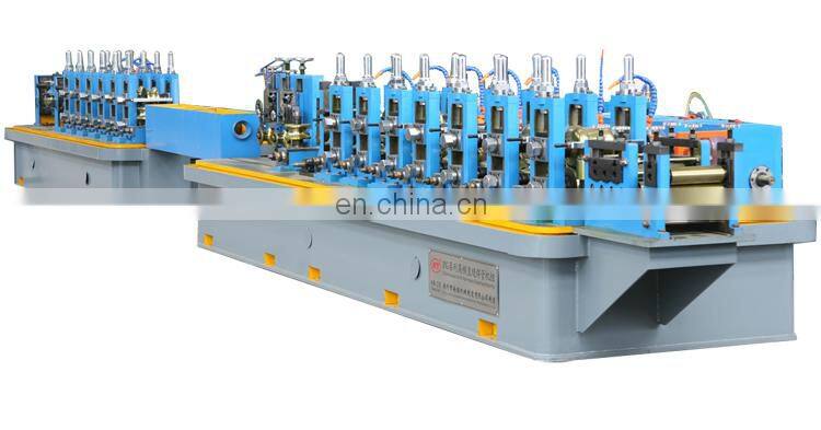 High frequency industrial carbon steel square tube mill manufacturing line erw pipe making machine