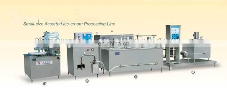 complete automatic cupped ice cream processing line