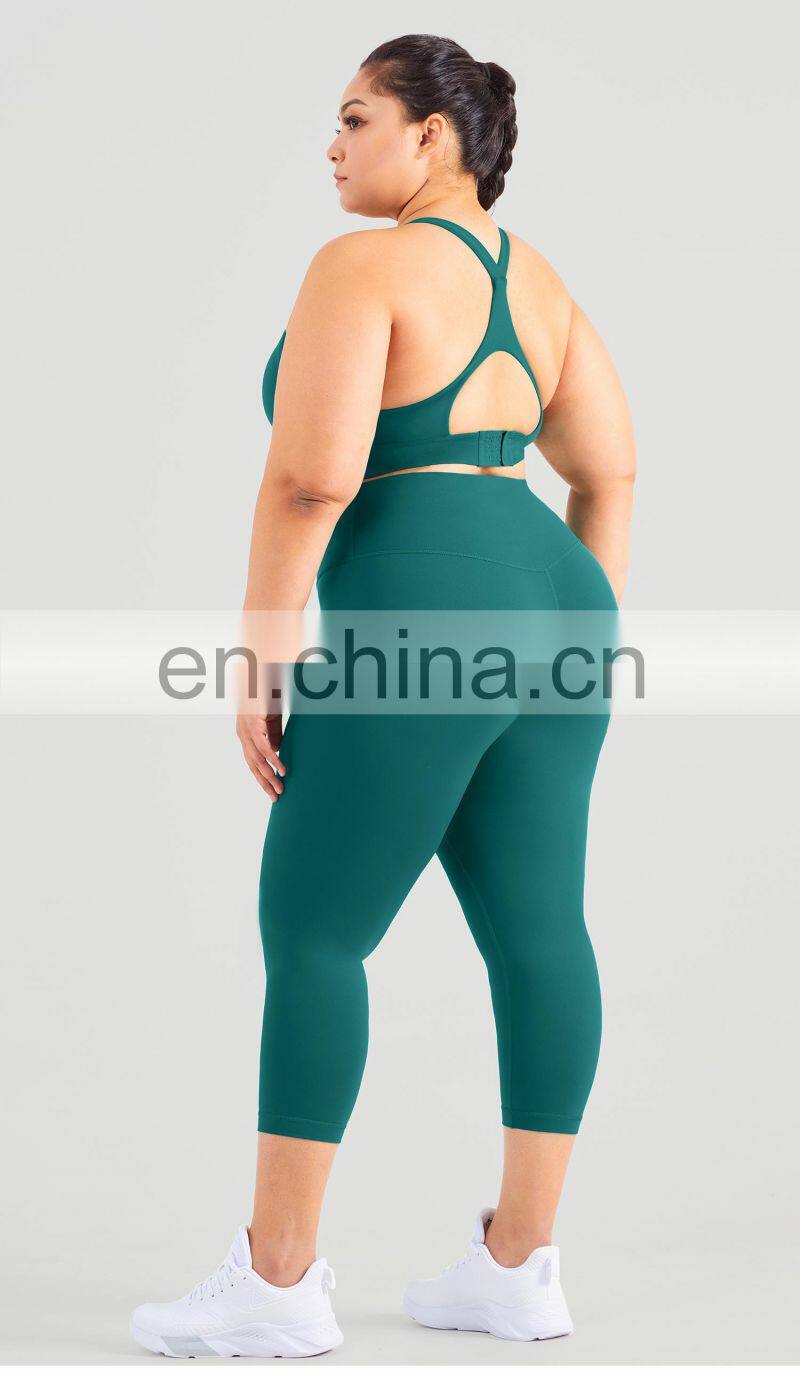 Tiktok Y Shaped Back Sports Bra Plus Size Adjustable Gym Fitness Yoga Top