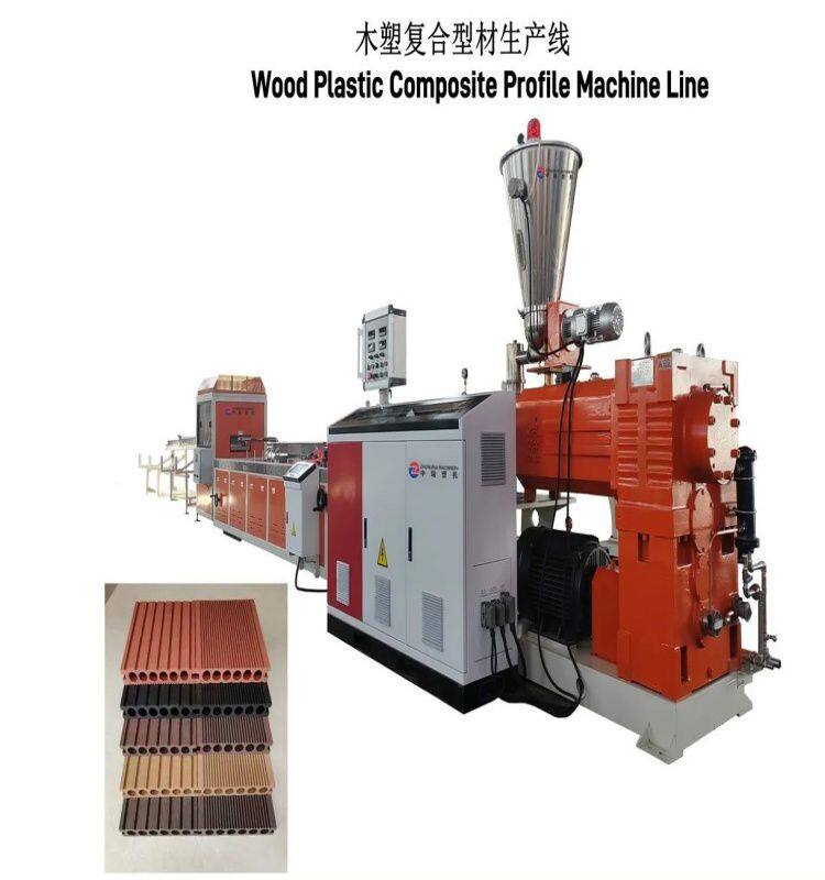 PE Wood Plastic profile production line