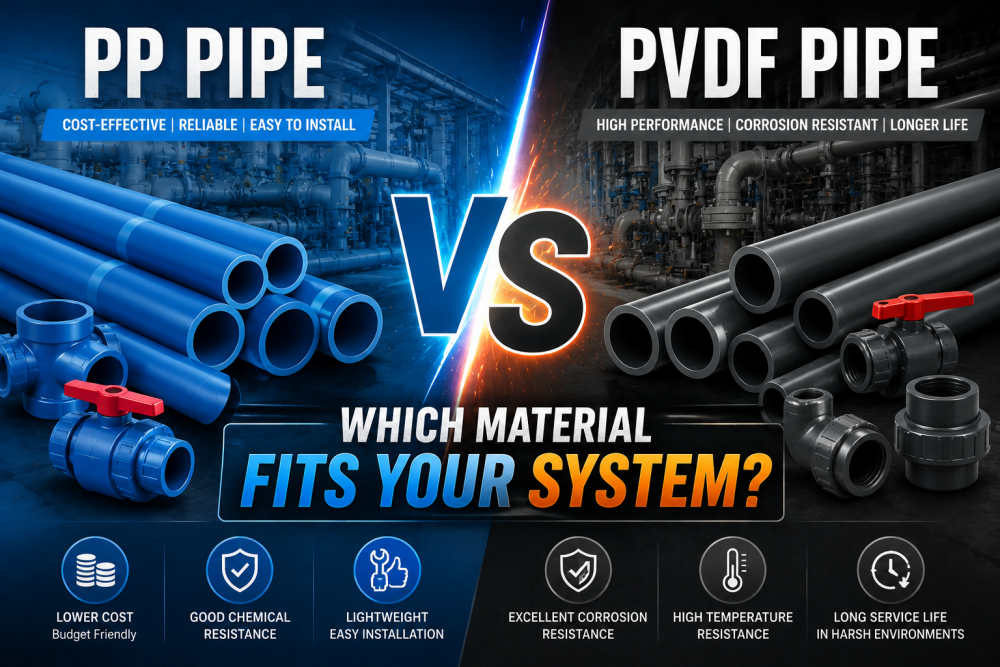 PP vs. PVDF: Welches Rohrmaterial ist besser für die chemische Industrie?
