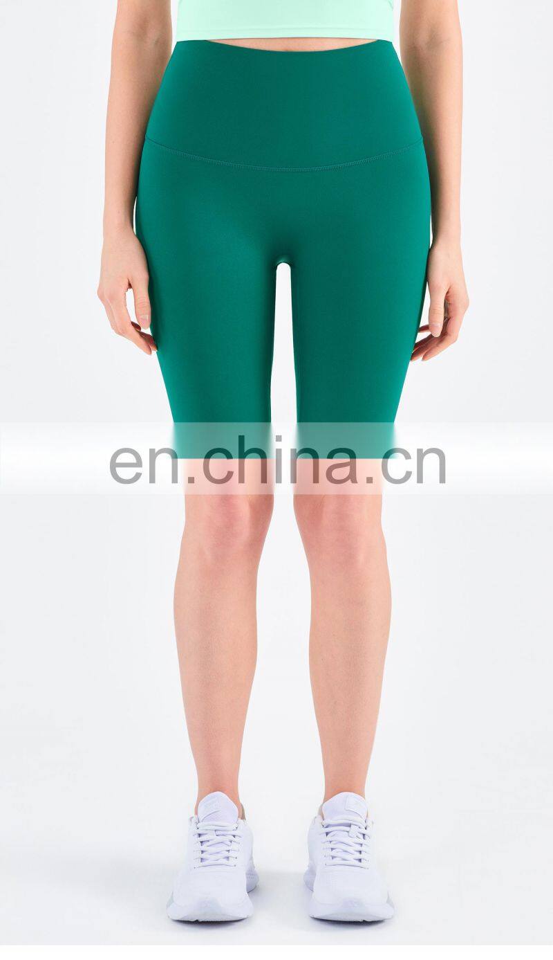 2022 No T line Yoga Legging With Buttock Lifting Biker Shorts For Women