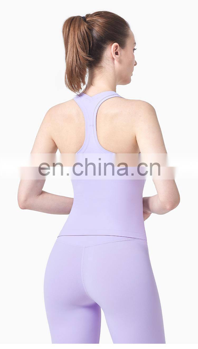 Women Yoga Wear Female Fitness Clothing Racer Back Gym Tank Top Running Sport Tank Top
