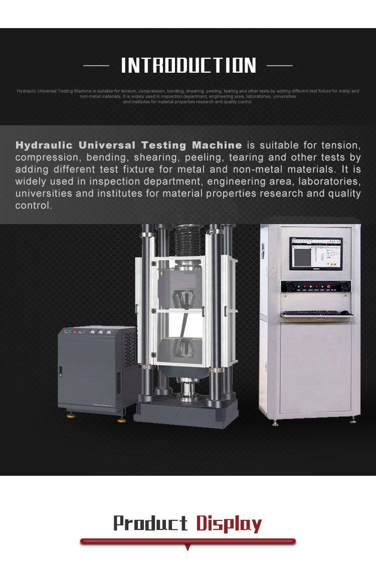 WAW-1000F Manual Deformed Steel Bar Single Tensile for Test Machine 1-Year Warranty-ASTM Hydraulic Wedge Grip 1000KN for