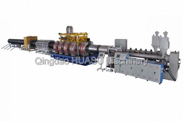Double wall corrugated pipe production line