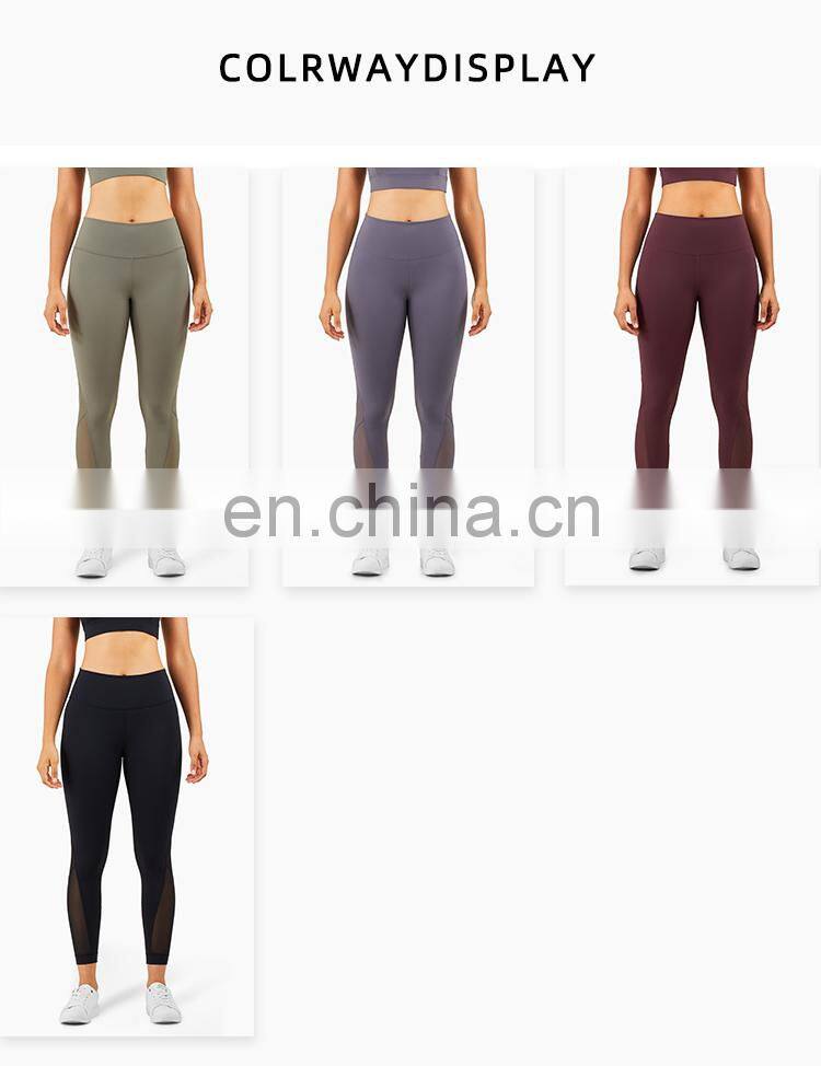 2021 ECO wholesale Training Breathable mesh yoga pants tights leggings sexy yoga pants for women