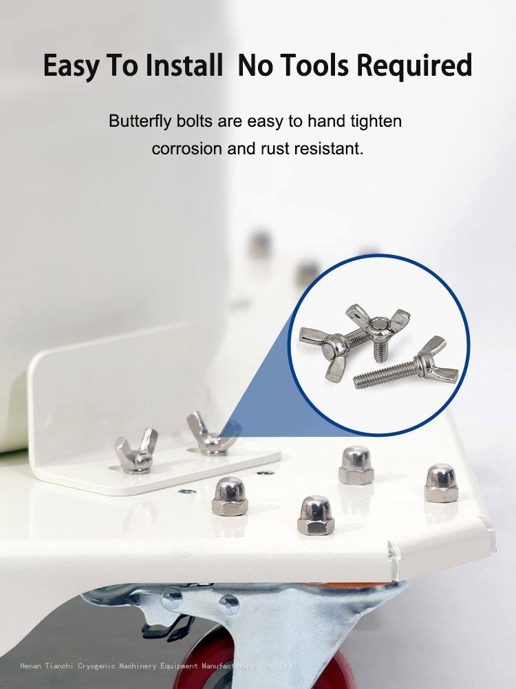 TcCryo liquid nitrogen dewar tank Trolley Accessories