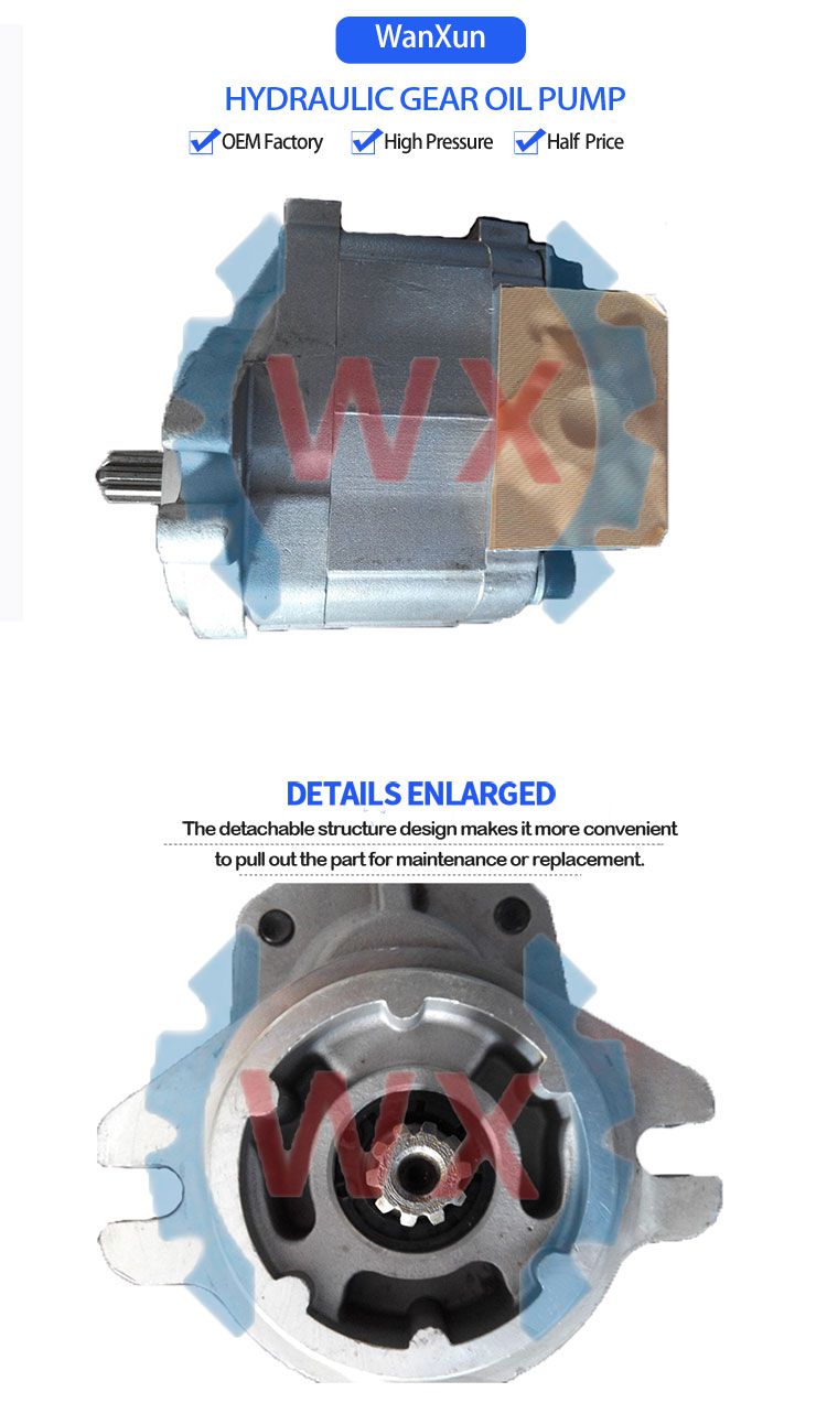 gear pump 705-61-28010  for komatsu D20-6 D21 Bulldozer
