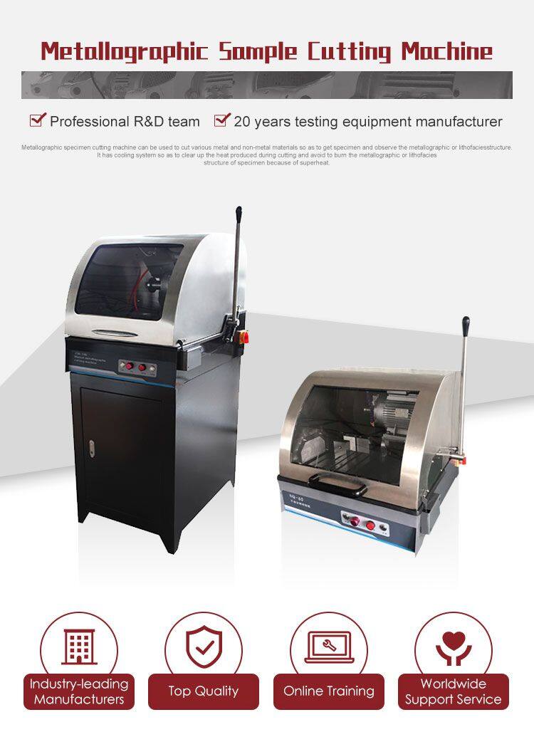 SQ-80 80mm 2800 R/min Metal Sample Cutting Testing Equipment with Integrated Cooling System