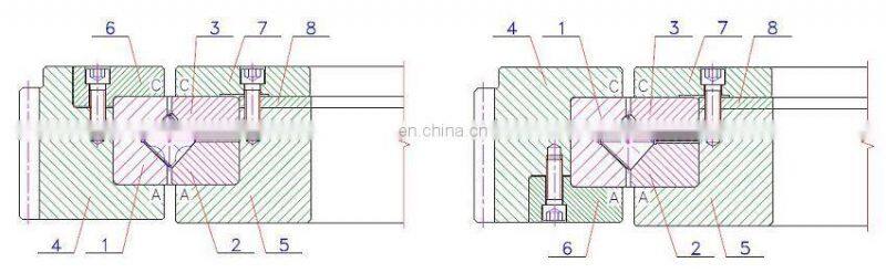 XR820060 912-304A Crossed Tapered Roller Bearing special for Numerical control vertical lathe turntable