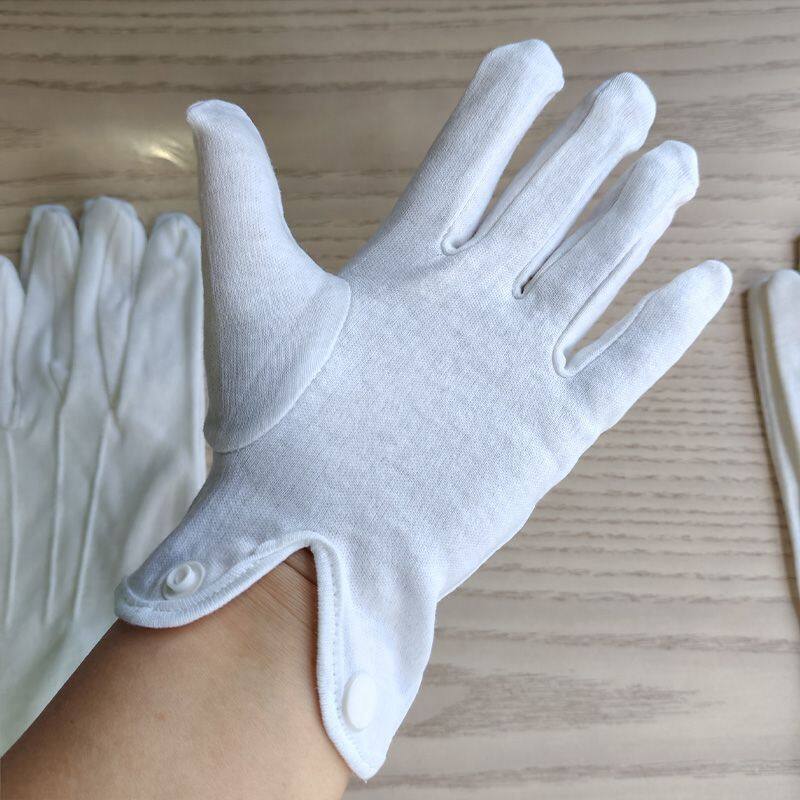 cotton gloves with snap button (2)
