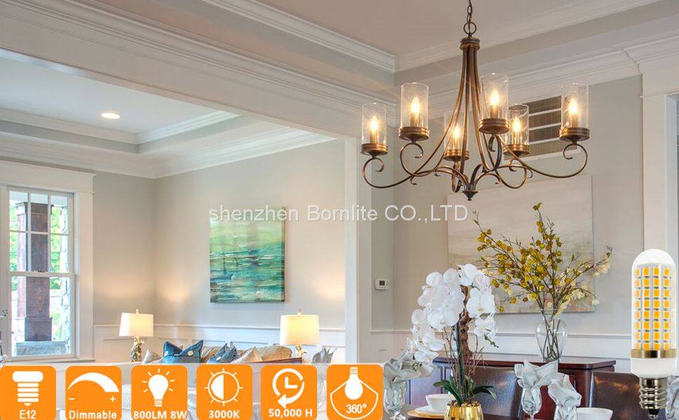 E12 led bulb Warm White 3000K