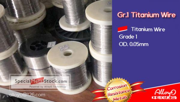 AlloyO Special Metal: Gr.1 pure titanium wire is available