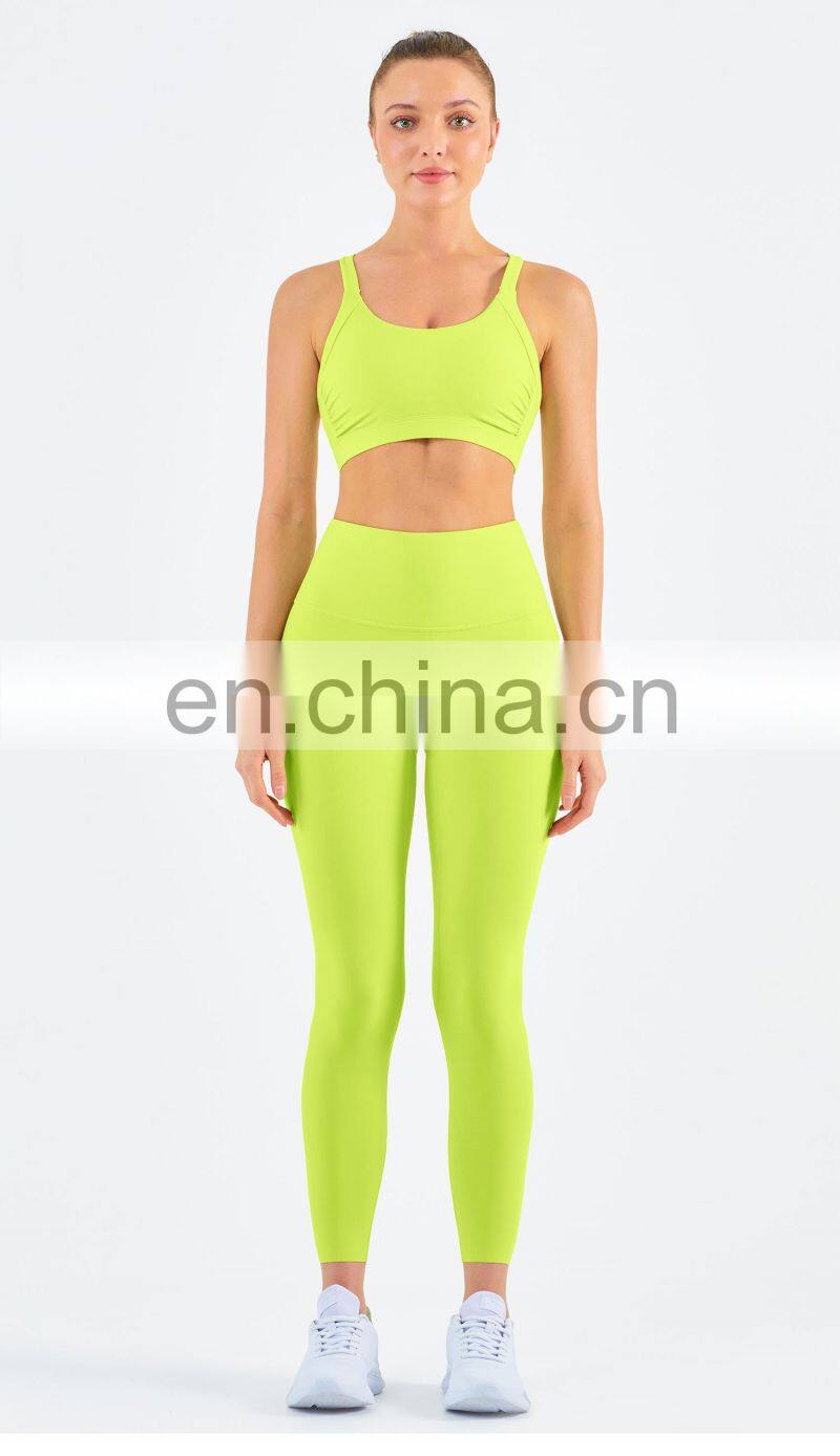 High Waist Leggings Workout Gym Soft Stretchy Yoga Pants Without T Line