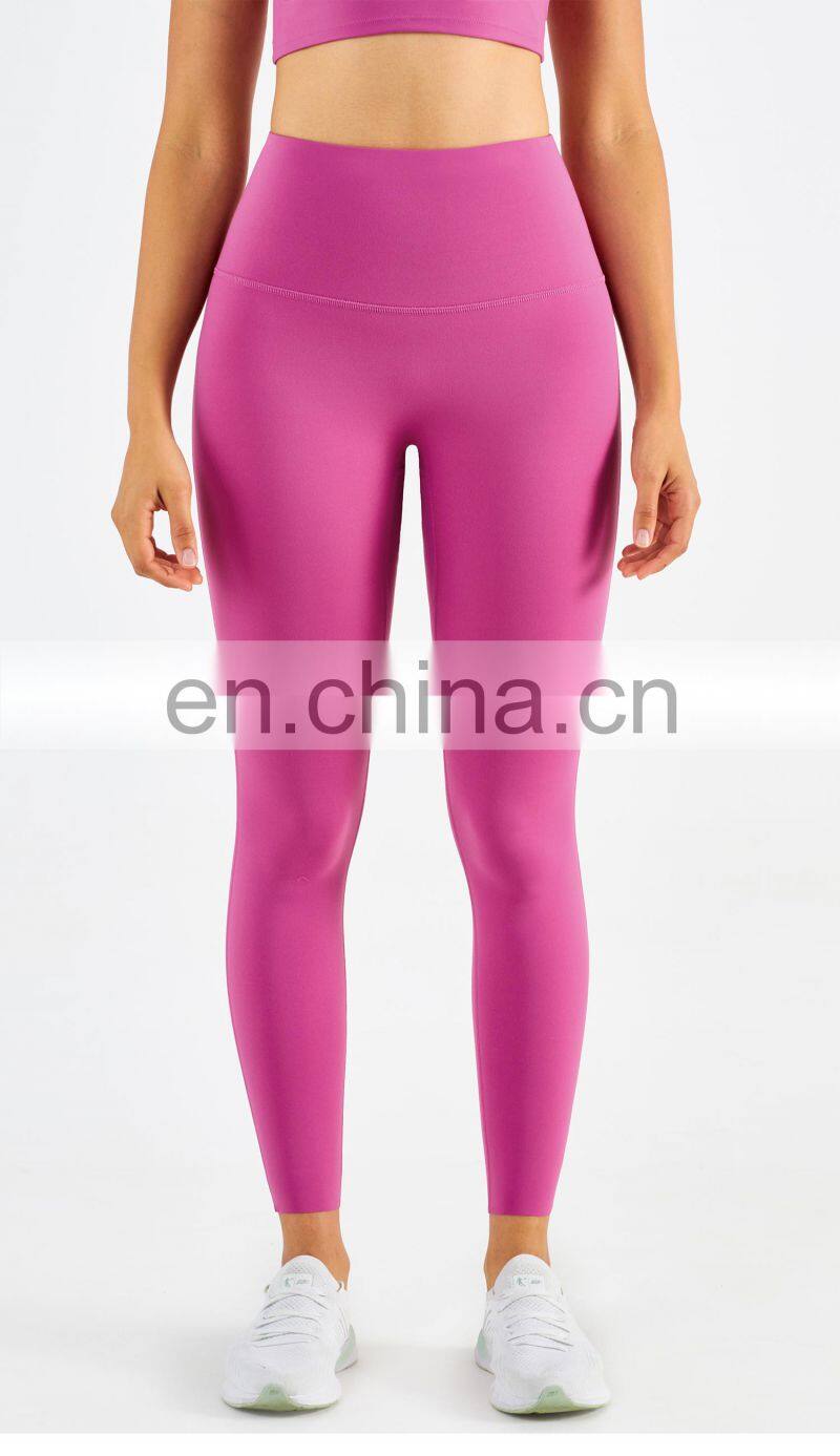 2022 Wholesale Anti Curling High Waist Yoga Pants No T Line Yoga Leggings ECO Friendly