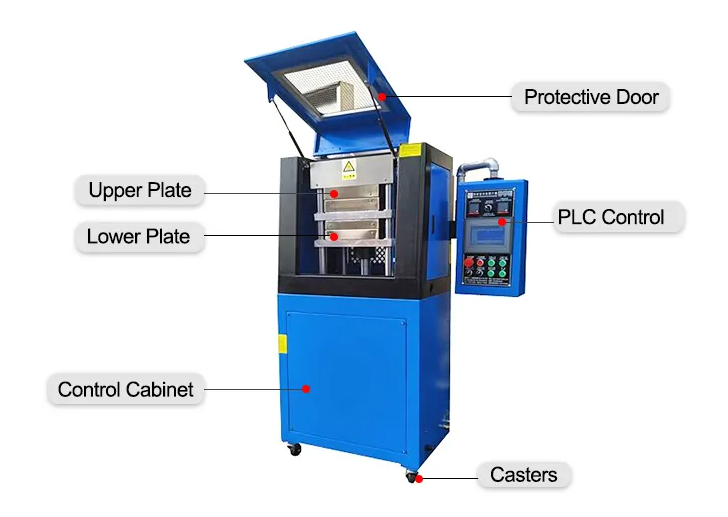 HST-300PT 30ton Lab Hot Press Machine Rubber Plate Vulcanizing Press Testing Test Machine