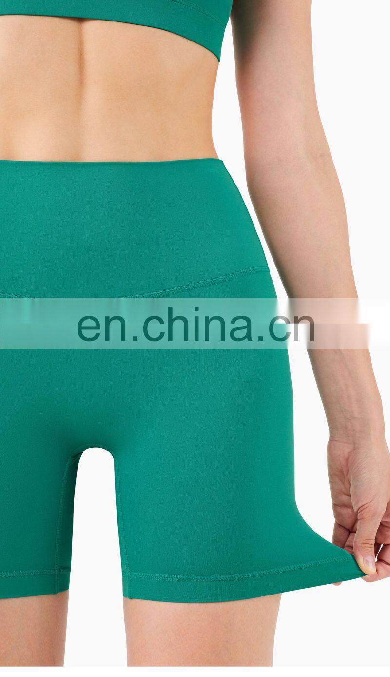 Custom Fitness Summer Gym Yoga Short Leggings Women High Waist Cycling Biker Short