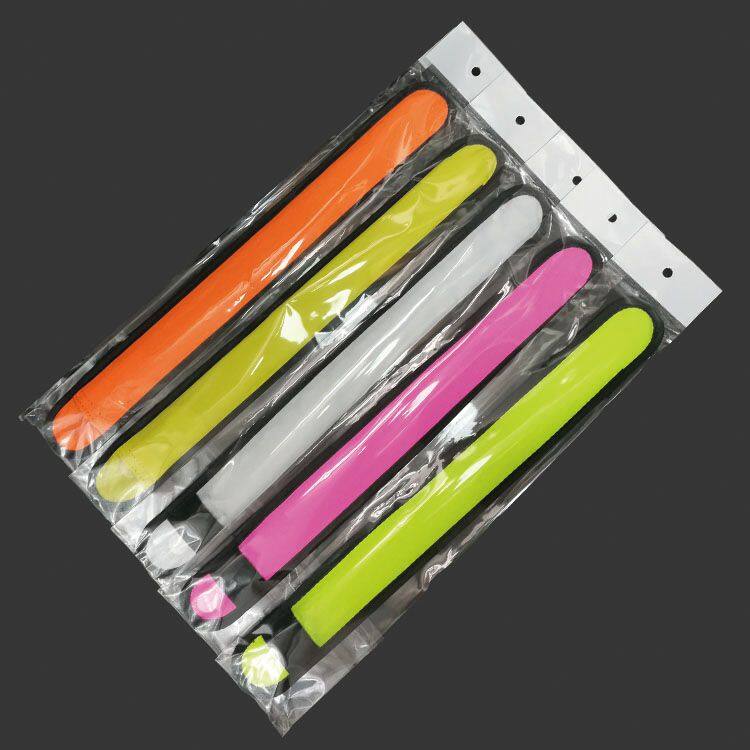 Promotion wholesale night running light custom LED slap bracelet