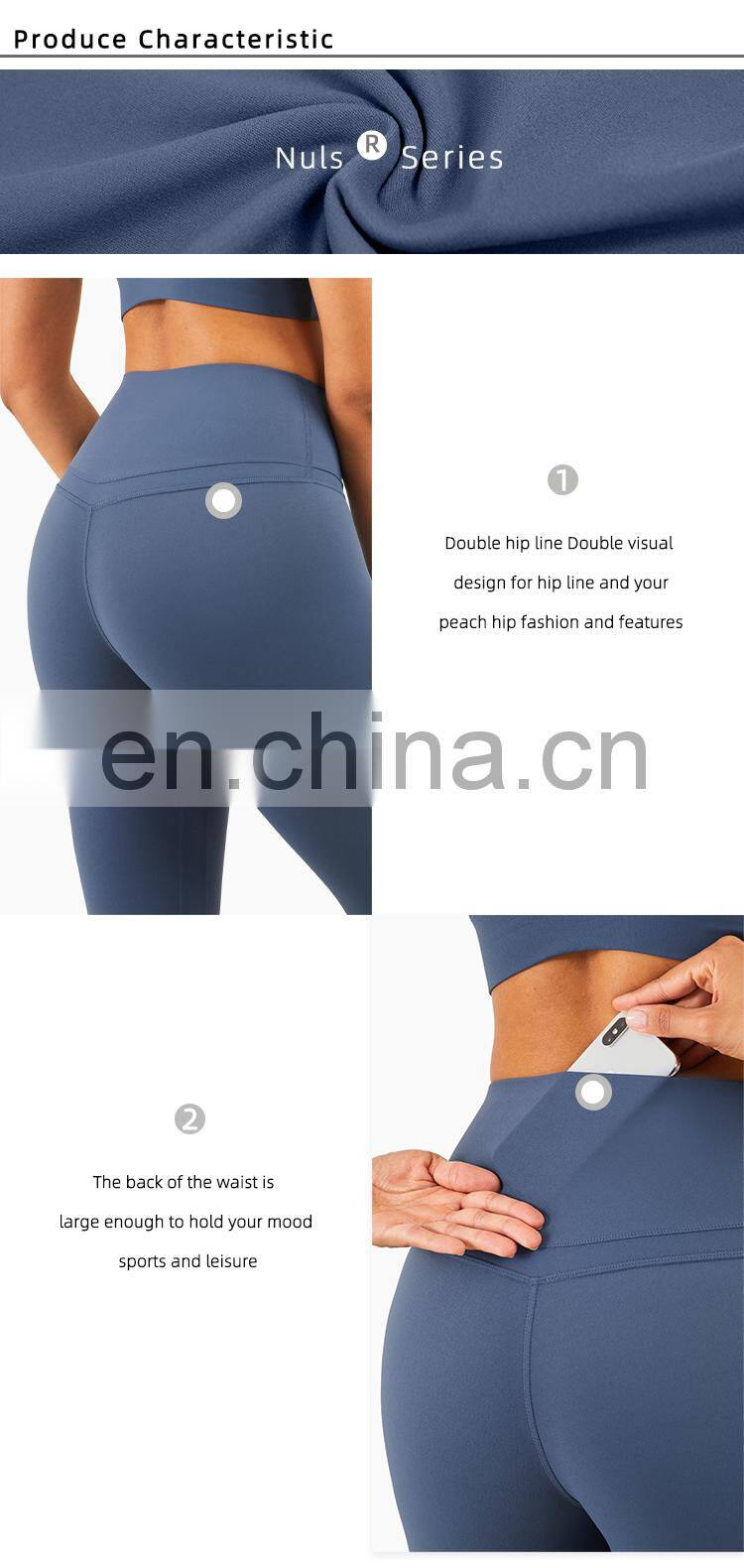 ECO New Design Women Fitness Butt Lifting Yoga Pants Breathable Leggings For Women With Pocket
