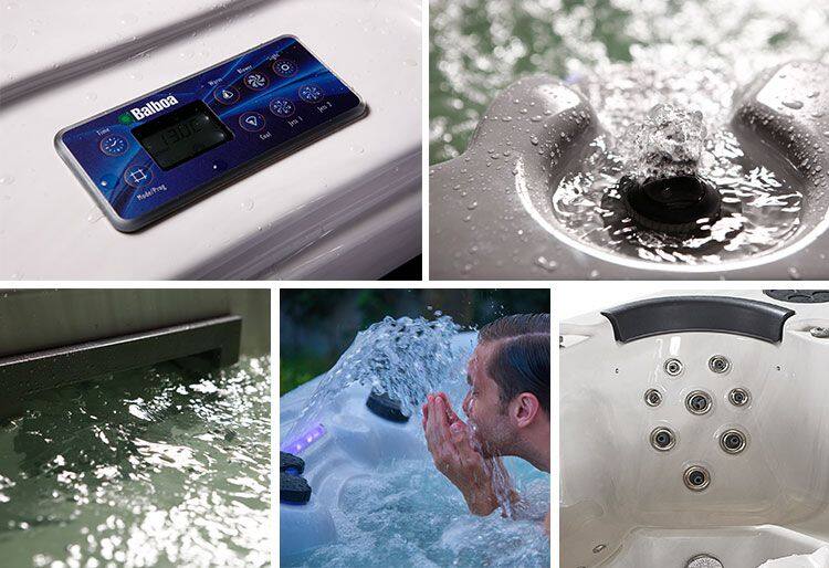 swim spas High Quality Factory Price container spa pool swim spa fibreglass