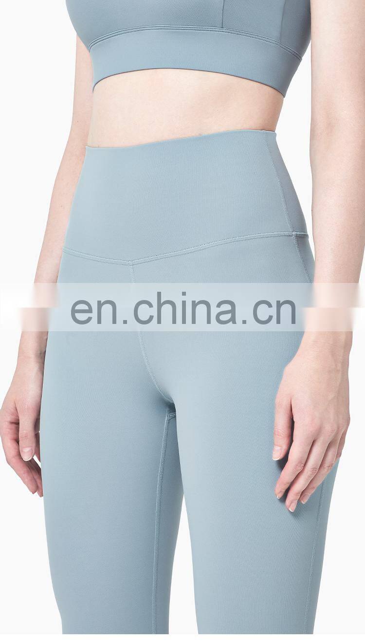 Wholesale Custom Women Yoga Pant Fitness Apparel High Waisted Workout Sport Mesh Yoga Leggings