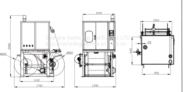 Cable Braiding Machine Size