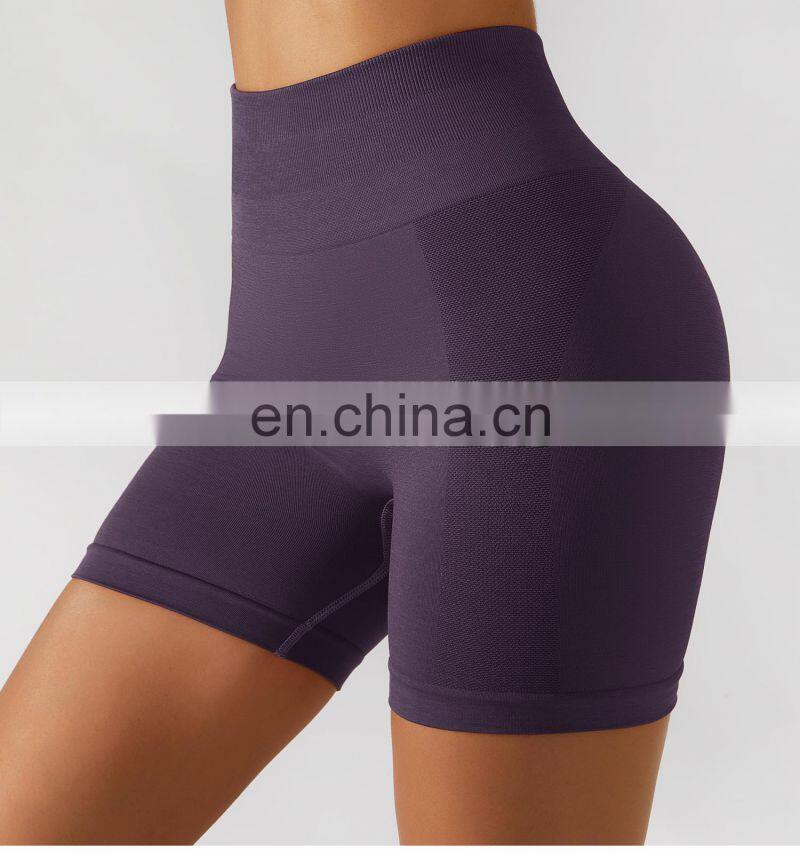 Tik Tok Seamless Hip Lift Yoga Shorts Tummy Control Biker High Waist Gym Leggings