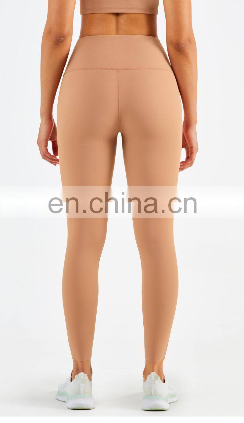 2022 Wholesale Anti Curling High Waist Yoga Pants No T Line Yoga Leggings ECO Friendly