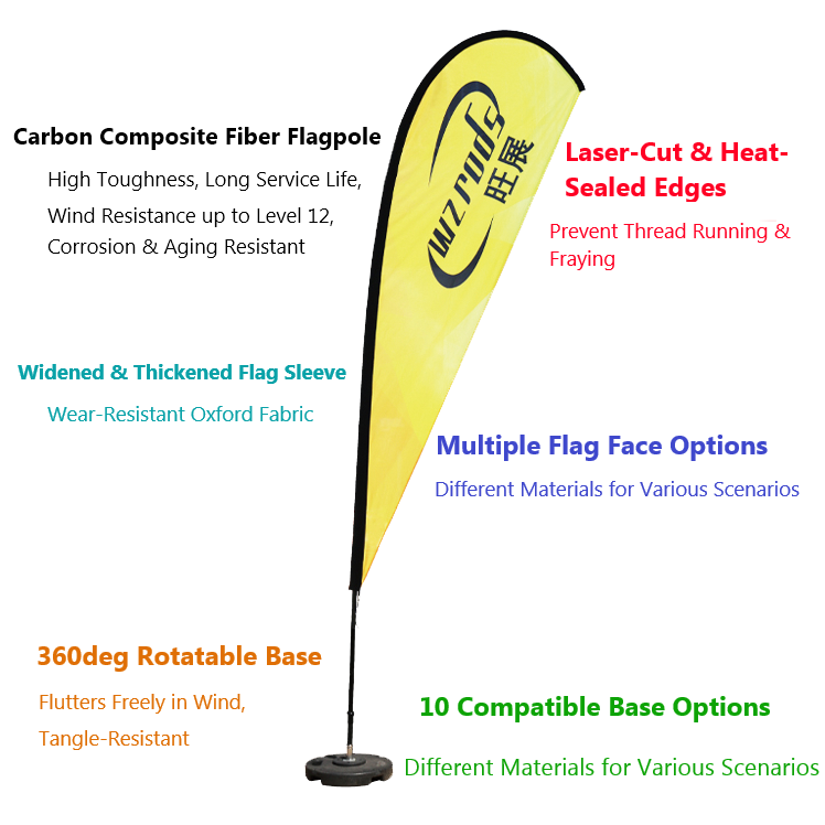 Carbon composite fiber flagpole