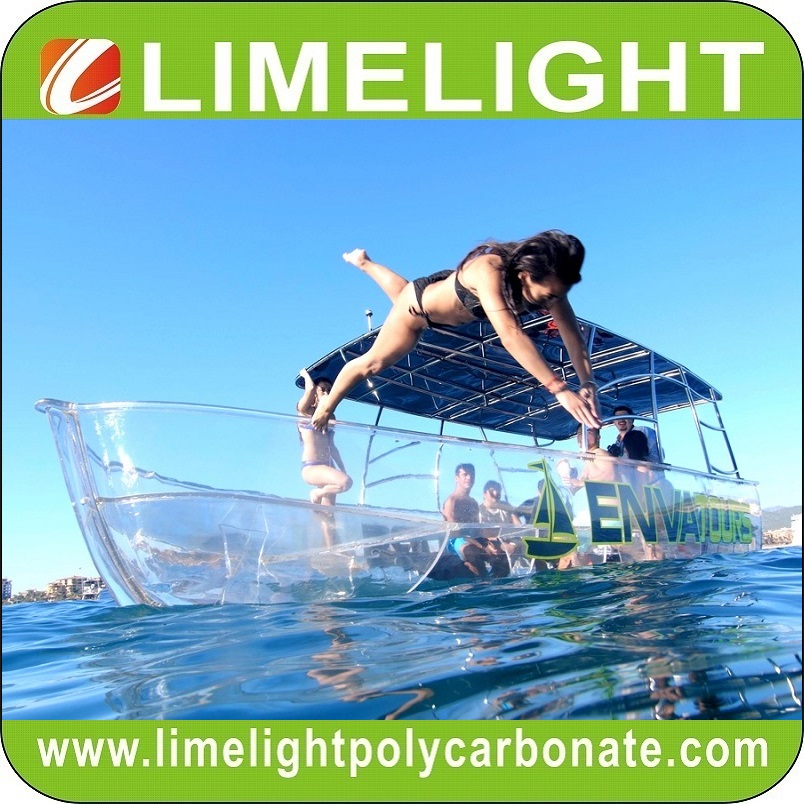 LIMELIGHT polycarbonate material clear boat