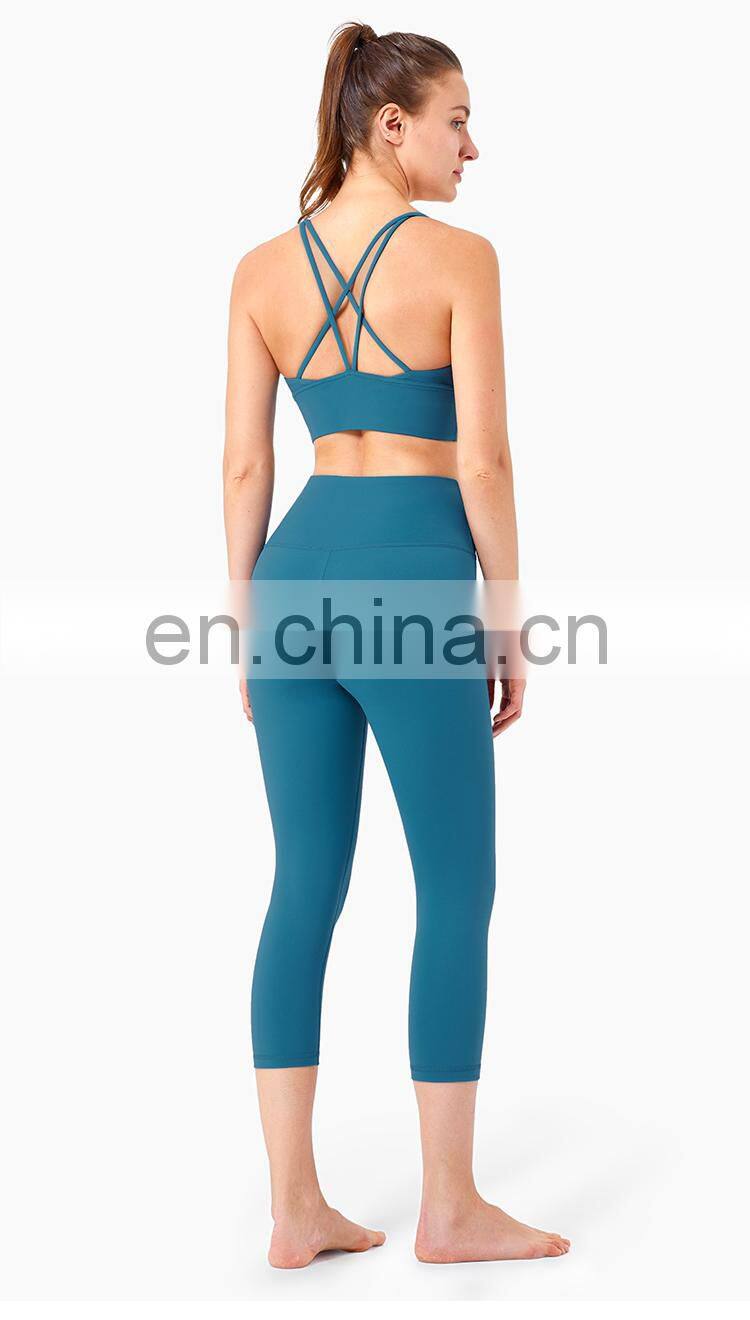 High Support Yoga Pants Leggings Sport Down Capri Leggings Workout Two Mile Wear