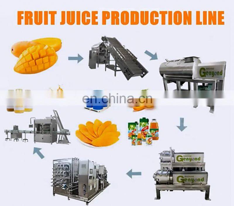 China Full- auto industrial Mango juice jam mango juice processing machine