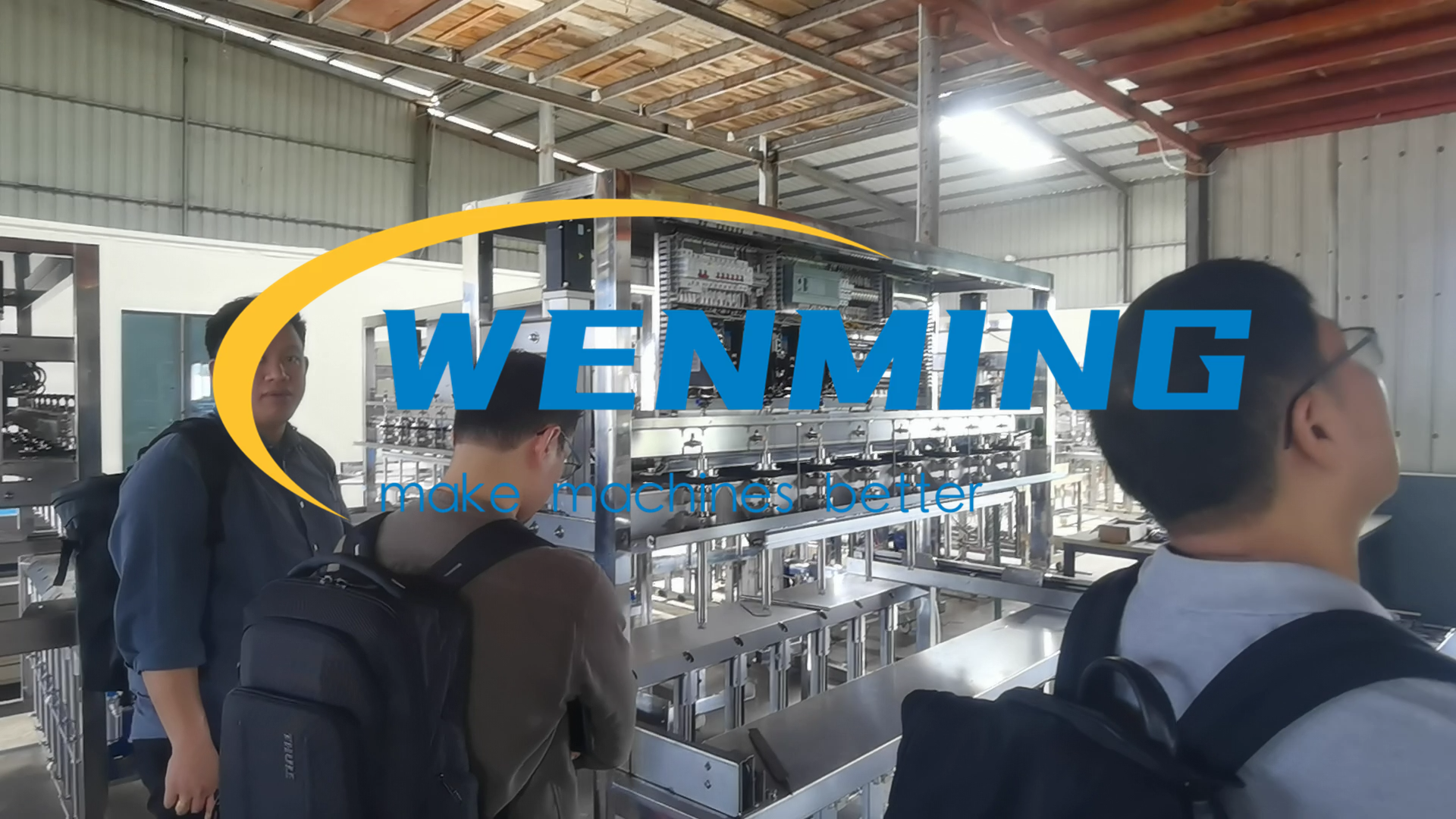 Customer's visit to our company to inspect the Industrial Mango Peeling Machine