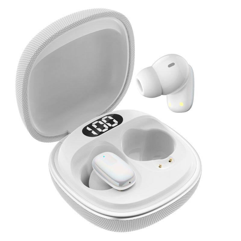 earphone colorful fabric wireless earphone TWS earbuds In-Ear Compact Headset Mini Wireless Headset with power display screen