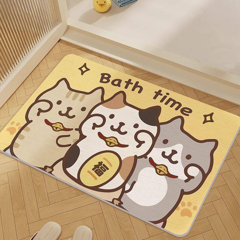 printed diatomite stone bath mat (3)