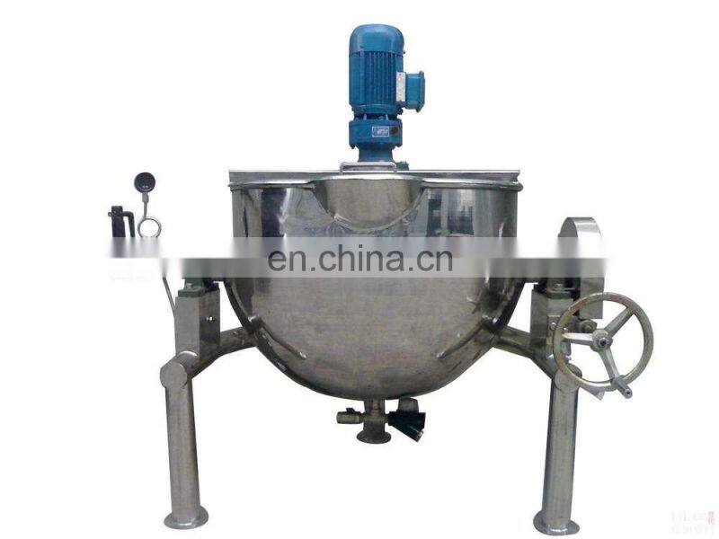 Industrial cooking pot with mixer