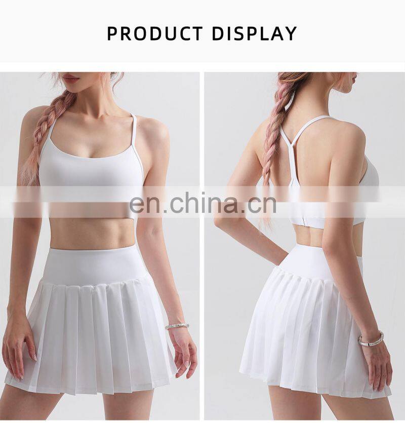 Factory Sale Nude Adjustable Sports Bra Fitness Gym Backless Women Crop Top