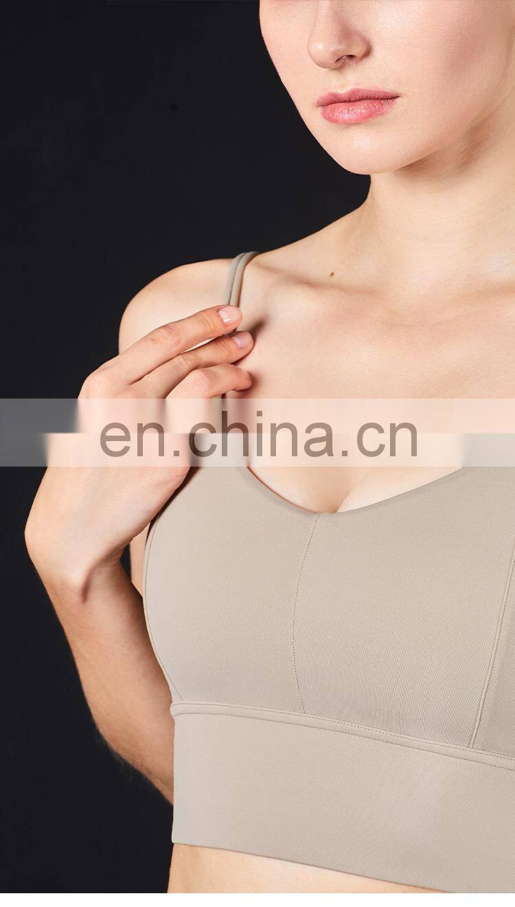 New Arrival Women Padded Sports Bra Support Fitness Workout Yoga Bra Camisole Tank Top