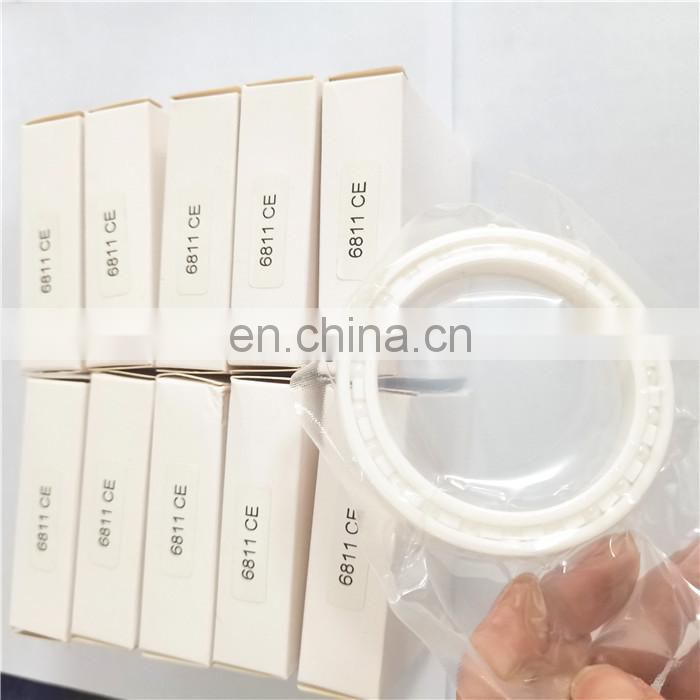 Supper New Single Row Deep Groove Radial Ball Bearing 6811 size 55x72x9mm 6811 Zirconia Full Ceramic Bearing 61811 in stock