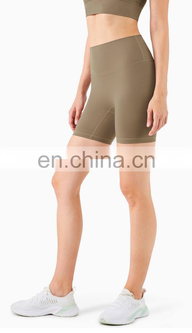 Custom Fitness Summer Gym Yoga Short Leggings Women High Waist Cycling Biker Short