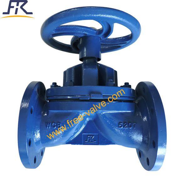 5532Hand wheel operated PTFE lined diaphragm valve