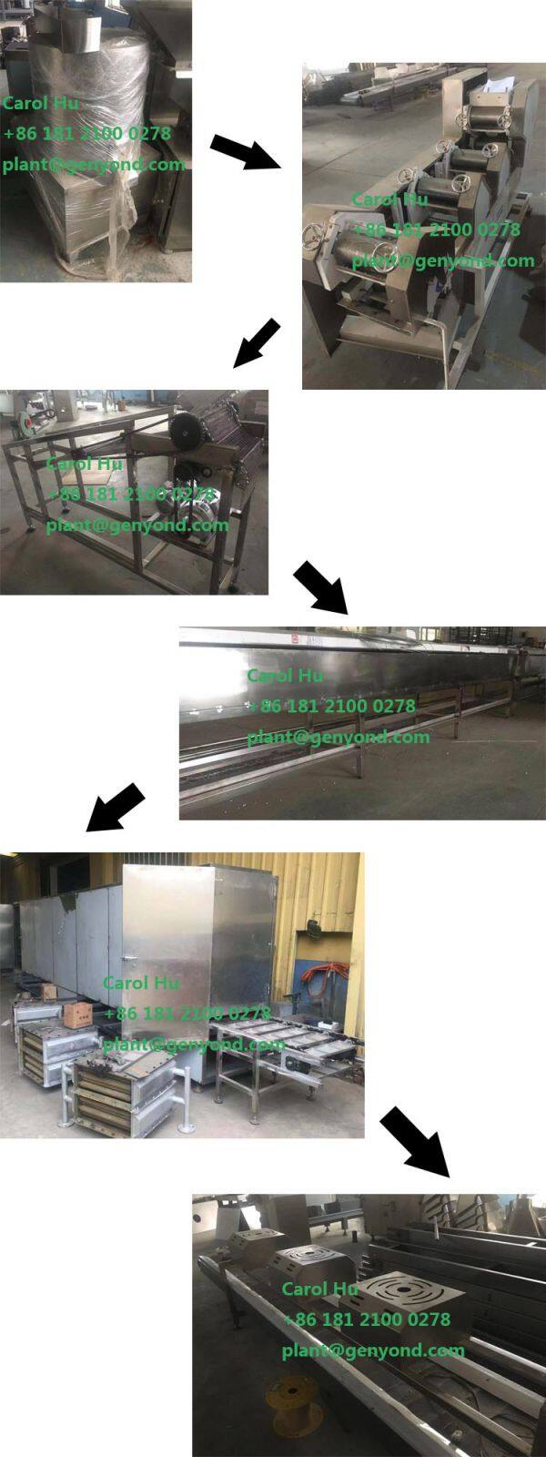 Factory Genyond Good Quality Automatic Non Fried Instant Noodles Making Machine Production Line